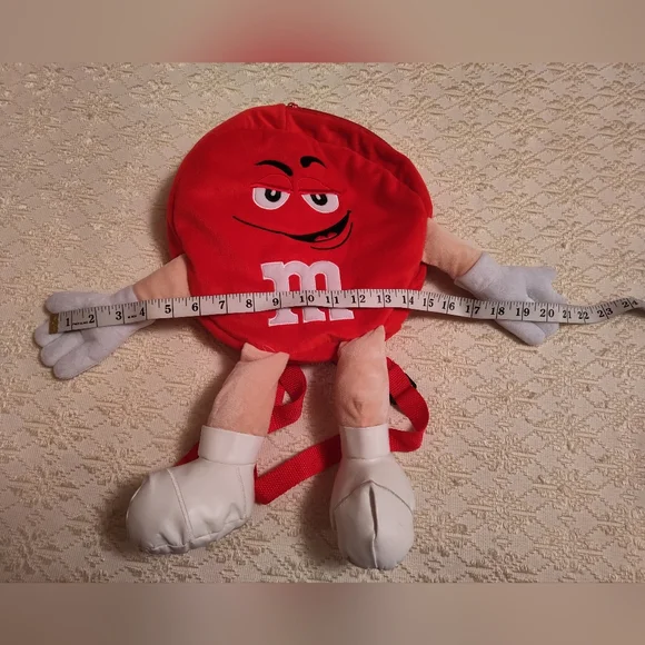 Red M&M Character Backpack - Picture 7 of 9